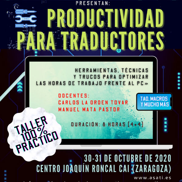 Cartel curso de productividad